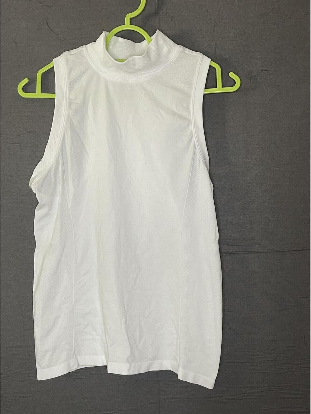 CALIA Women's Seamless Sleeveless Mock Neck Golf Top White Size XS WCG11058